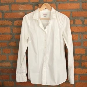 J. Crew Classic Fitted White Button Down TALL